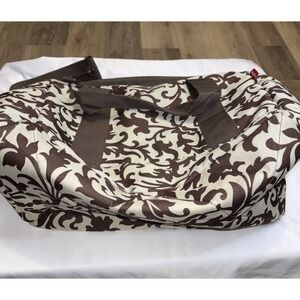 Reisenthel Weekender Travel Bag Brown Cream Floral Tote Duffel
